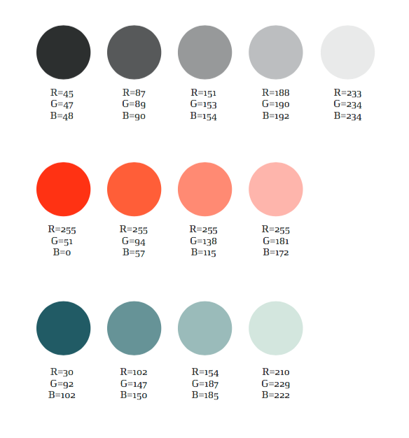 Designmanual - Sekundære farver